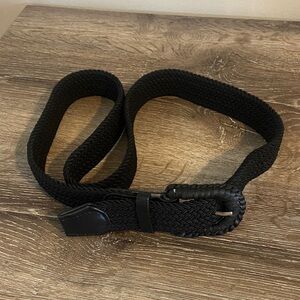 Gina Benotti Black Braided Woven Mens or Women's Belt Fits to 43” New Condition